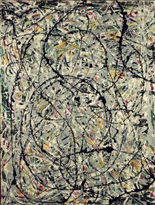 Bølgende stier av Jackson Pollock