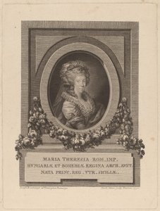 Marie-Thérèse, den hellige romerske keiserinne, 1792. av Jacob Adam