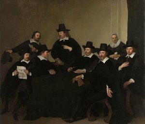 Regents of the Nieuwe Zijds Institute for the Outdoor Relief of the Poor, Amsterdam, ca. 1650 (olje på lerret)