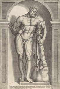 Mirror of Roman Magnificence: The Farnese Hercules, 1562., 1562. av Jacob Bos