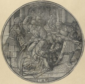 Hån mot Kristus The Round Passion (serietittel) av Jacob Cornelisz van Oostsanen
