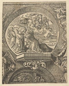 Himmelfarten og Kristus foran Gud Faderen The Credo (serietittel) av Jacob Cornelisz van Oostsanen