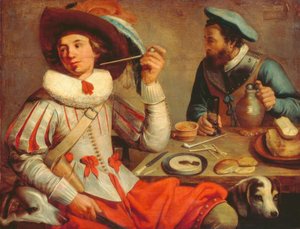 To soldater ved et bord av Jacob Gerritsz Cuyp