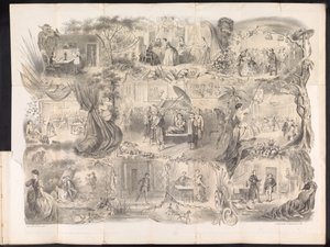 Tegneserie i Delft studentalmanakk, 1858 av Jacob Gosschalk