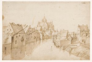 Vår Frue-over-Dijle-kirken, i Mechelen av Jacob Grimmer (possibly)