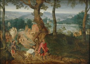 Landskap med Abraham og Isak, midten av 1600-tallet