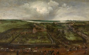 Landsby ved Schelde av Jacob Grimmer