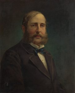 Selvportrett, 1870-80. av Jacob Hart Lazarus