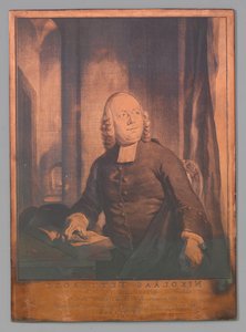 Portrett av Nicholas av Tetterode av Jacob Houbraken (signed by artist)