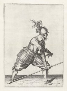 Soldat med lansetrekkende sverd, ca.1600