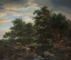 Skogscene av Jacob van Ruisdael