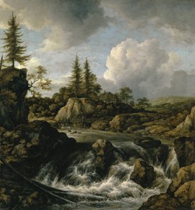 Landskap med foss, ca.1660