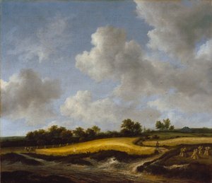 Landskap med en hveteåker, ca. 1660