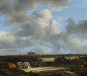 Utsikt over Haarlem med blekeområde, ca. 1670-75