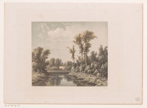 Landskap med elv av Jacob Jan van der Maaten