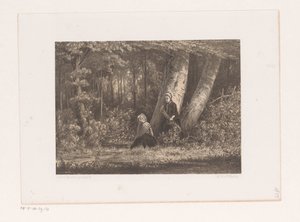 To jenter i skogen