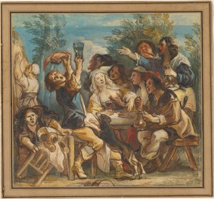 Et muntert selskap av Jacob Jordaens