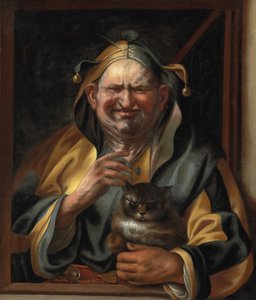 En narr med en katt av Jacob Jordaens