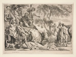 Cacus som raner storfeet til Hercules av Jacob Jordaens