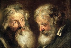Hoder til to gamle menn av Jacob Jordaens