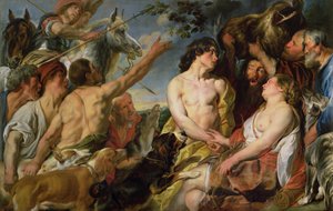 Meleager og Atalanta (olje på lerret) av Jacob Jordaens