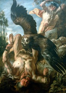 Prometheus bundet, c1640 av Jacob Jordaens