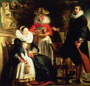 Kunstneren og hans familie i en hage, ca. 1620-22 (olje på lerret) av Jacob Jordaens