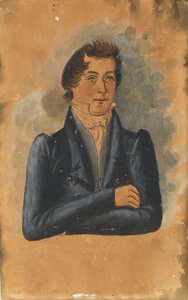 Portrett av en mann, tidlig på 1800-tallet.