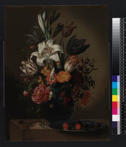 Vase med blomster av Jacob Marellus