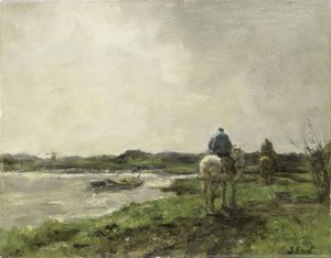 Towpath av Jacob Maris