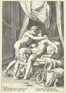 Apollo og Lefkothea av Jacob Matham