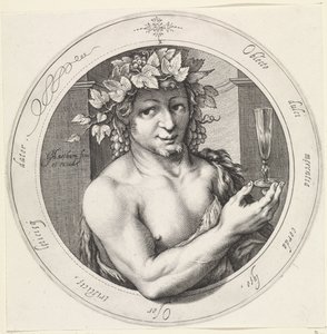 Bacchus med glass Venus, Bacchus og Ceres (serietittel) av Jacob Matham