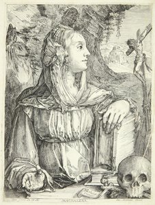 Den angrende Maria Magdalena av Jacob Matham