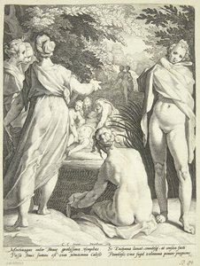 Diana oppdager Callistos graviditet av Jacob Matham