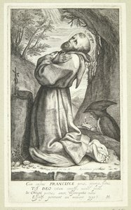 Frans av Assisi av Jacob Matham