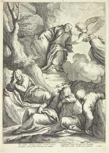 Jesus i Getsemane har av Jacob Matham