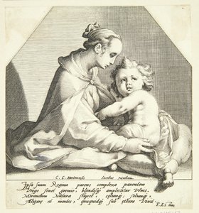 Jomfru Maria med barnet av Jacob Matham