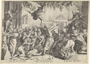 Marcus redder en slave fra hans tortur av Jacob Matham