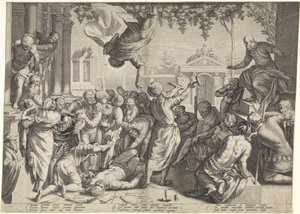 Marcus redder en slave fra hans tortur av Jacob Matham