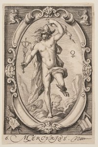 Merkur, fra De syv planetene av Jacob Matham