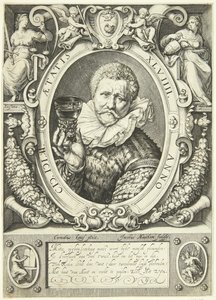 Portrett av Vincent Jacobsz. Coster av Jacob Matham
