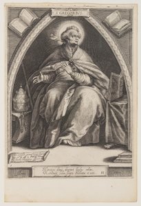 St. Gregor, fra Kirkefedrene av Jacob Matham