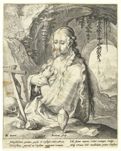 St. Maria Magdalena angrende av Jacob Matham