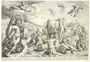 Neptuns og Thetis triumf av Jacob Matham
