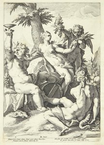 Uten Ceres og Bacchus fryser Venus av Jacob Matham