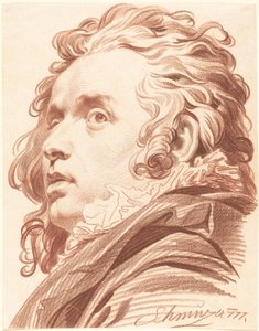 En ung mann med flytende hår av Jacob Matthias Schmutzer