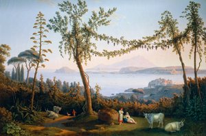 The Gulf of Pozzuoli, av Jacob Philipp Hackert av Jacob Philippe Hackert