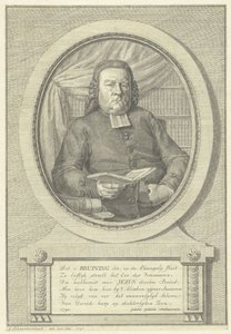 Portrett av Hermanus Adrianus Bruining av Jacob Schwartzenbach