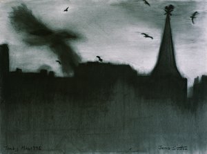 Tenby, 1994 (kull på papir)