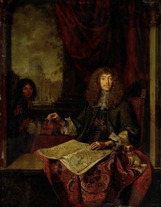 Portrett av Carel Quina (1622-89), ridder av den hellige grav og Amsterdam-født oppdagelsesreisende av Asia